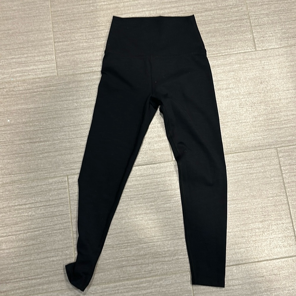 Beyond Yoga Black Textured Yoga Pants